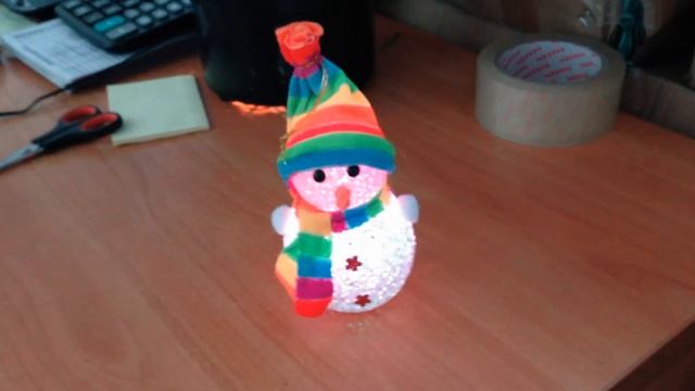 Игрушка светящийся led снеговик смотреть онлайн
