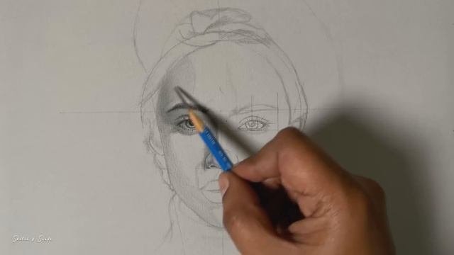 Drawing Practice Using Andrew Loomis Method, Portrait Drawing