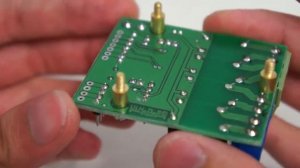 ПРМК01 . Плата с 4 реле, STM8S003 и RS485.