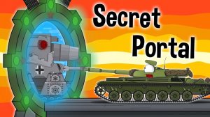 Secret portal. Steel monsters - cartoons about tanks