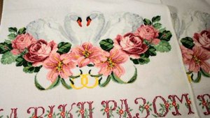 Свадебный и пасхальный рушники. ВЫШИВКА КРЕСТИКОМ
