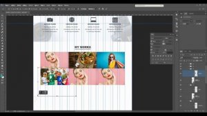 Photoshop Web Design Tutorial - Personal Portfolio Website. 用photoshop設計個人網頁