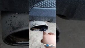 МЛ 164 om 642 Отмываем сажевый налёт с насадки глушителя.