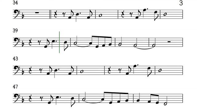 Solitaire Cello or Trombone Sheet Music Backing Track Play Along Partitura смотреть онлайн