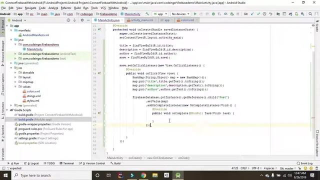Insert Data in Firebase Realtime Database in Hindi (2020)