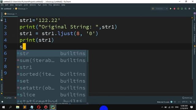 How to Add leading zeroes to a string in Python