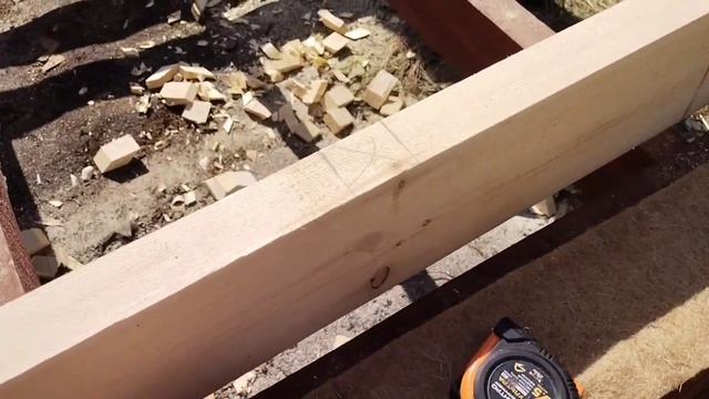 Каркасная баня 3 на 6 своими руками.(Скелет и крыша) смотреть онлайн