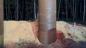 Вибропогружение обсадных труб 18метров