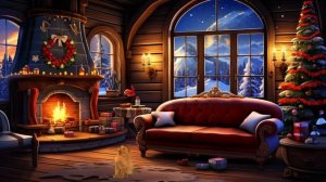 Cozy Christmas Music With Fireplace ? Relaxing Christmas Jazz Music ? Christmas Ambience