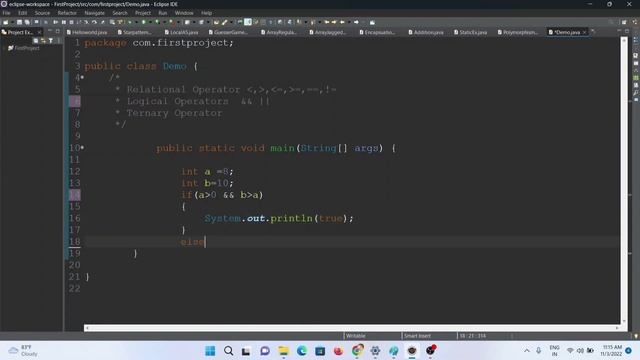 #6 Operators(Relational Operators, Logical Operators and Ternary Operators) in Java for beginners смотреть онлайн