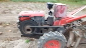 Картофелекопалка барабанного типа к мотоблоку испытание на огороде  часть вторая.