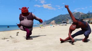TEAM SPIDER-MAN VS TEAM SHREK - EPIC SUPERHEROES BATTLE