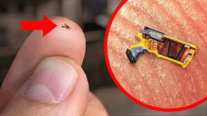 Самый маленький в мире Nerf пистолет стреляет по муравью!