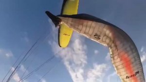 Столкновение парапланов в воздухе на Юце.