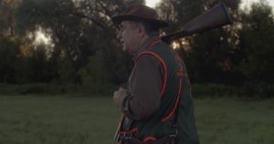 Охота на дупеля. Низами Керимович и его чудесный эпаньоль бретон - Бордо (Поля России Бордо).