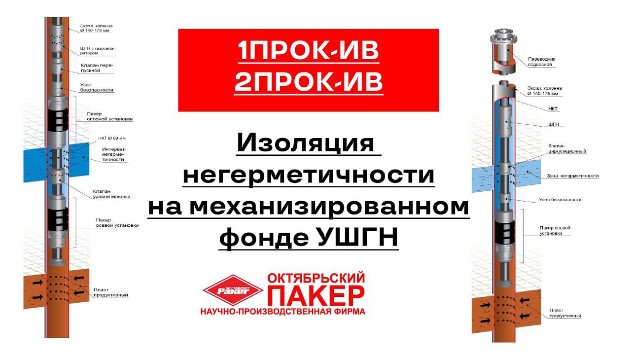 Изоляция негерметичности на механизированном фонде УШГН — 1ПРОК-ИВ, 2ПРОК-ИВ