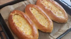 Лодочки с сыром ПИДЕ Дрожжевая выпечка с сыром