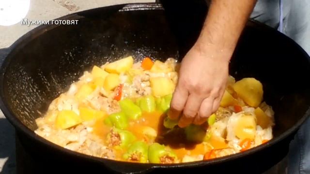 Узбекская Димляма, НОВИНКА! Два блюдо в одном казане. смотреть онлайн