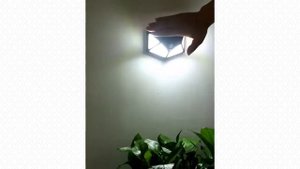 Уличный LED светильник на солнечной батарее с датчиком движения с Алиэкспресс.