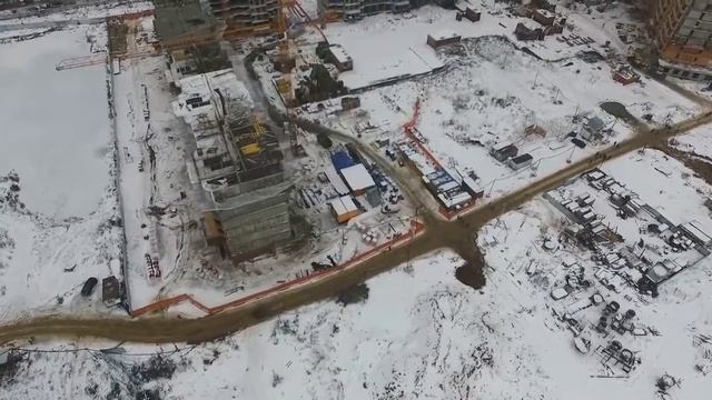 ВИДНОЕ 2-4 Жилой комплекс Зеленые аллеи съёмка с воздуха