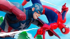 Человек-паук  Капитан Америка в Фортнайт!