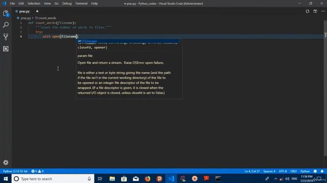 Try and Except file error and function for reading files In Python || Must Watch - English