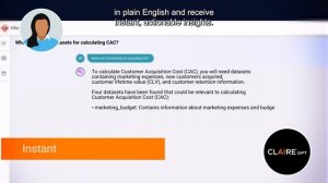 CLAIRE GPT: Talk to your data using natural language