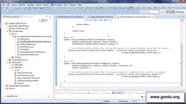 Spring MVC Tutorials 24 - Interceptor 02 ( more on understanding basics of it...) смотреть онлайн