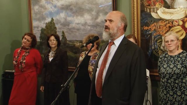 Открыл выставку С. Н. Андрияка, худ. рук. Школы акварели. смотреть онлайн