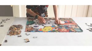 Matty’s time lapse puzzles 25/06/23   JIGSAW 474   Gibsons 1000 piece ‘Snoozing on the Ted’