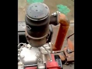 заводим дизельный мотоблок зимой