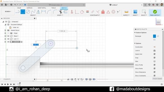 How to design a simple slider mechanism in Autodesk Fusion 360 смотреть онлайн