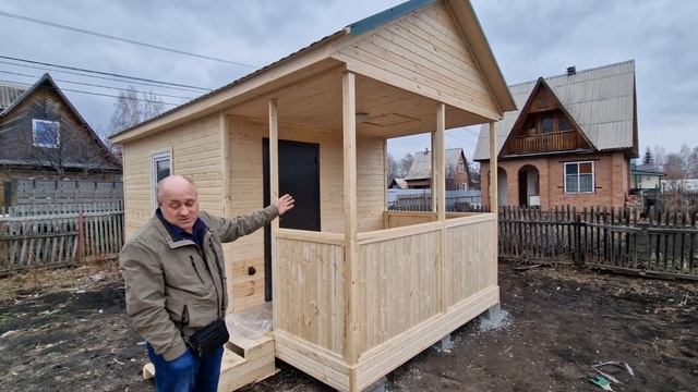 Дачный домик 3х6м от компании Лесное раздолье