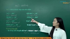 Mét vuông - Toán lớp 4 - Cô Hà Phương (DỄ HIỂU NHẤT)