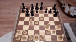 Шахматы. Гарантированный мат в дебюте. Пешечная атака. Легкая шахматная ловушка.