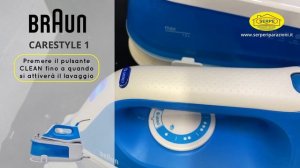 Ferro da stiro Braun Carestyle 1 - Lavaggio di disincrostazione calc-clean
