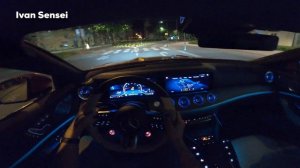 2024 MERCEDES AMG GT 63 S E Performance POV NIGHT Test DRIVE 4 Door Coupe 4MATIC+