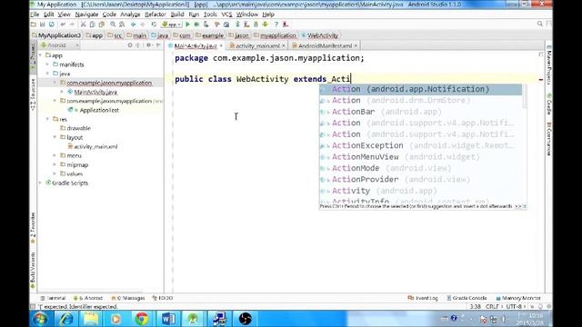 使用APP瀏覽網頁 (Android Studio Webview教學)