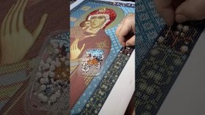 Процесс работы над иконой Феодоровская
