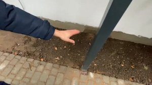 Уличная лестница в баню. Железный каркас и ограждения на лестницу!