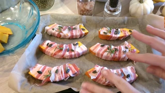 Тыква с беконом / Закуска из тыквы смотреть онлайн