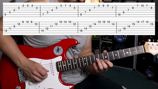 Guitar Challenge 13: All 8 arpeggios from D Major in one! (With TAB and metronome, gets faster) смотреть онлайн
