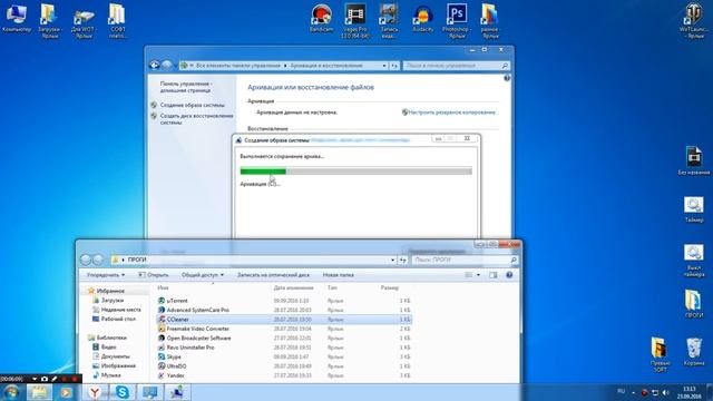 ►Как за 5 мин  УСТАНОВИТЬ WINDOWS 7◄ через Восстановление   Архивация системы Виндовс