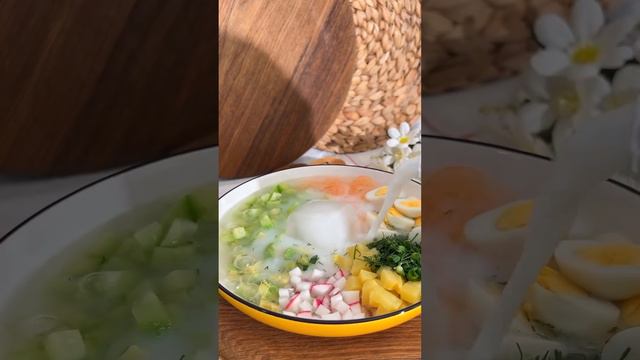 Рецепт летней свежей окрошки