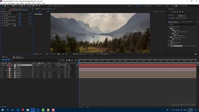 Создание Parallax слайдшоу в After Effects (Parallax Slideshow in After Effects)