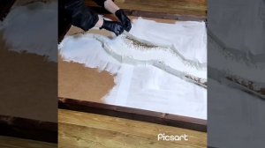 картина со мхом и эпоксидной смолой своими руками