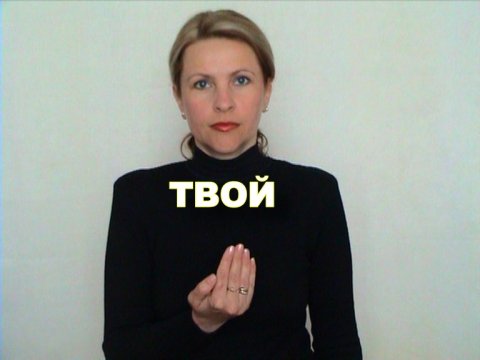ЖЕСТОВЫЙ ЯЗЫК. СЛОВАРЬ. Твой