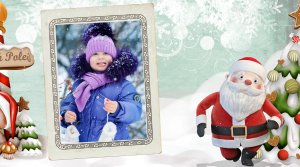 Фотозаменяемый проект+ комплект "Рождественские футажи Санта"+музыка+скрап-набор