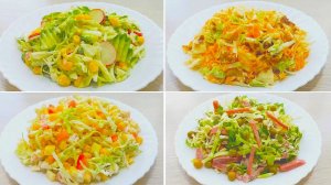 САЛАТЫ из свежей  КАПУСТЫ! Вкусные, Легкие, Летние рецепты на каждый день!