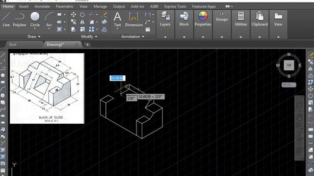 AutoCAD 2018 izometrik çizim(isometric drawing)